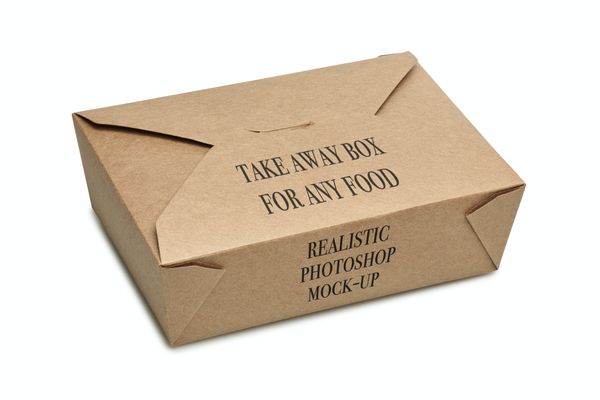 $ Take away BOX Mockup