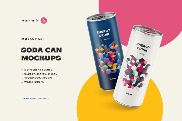 Soda Can Mockups