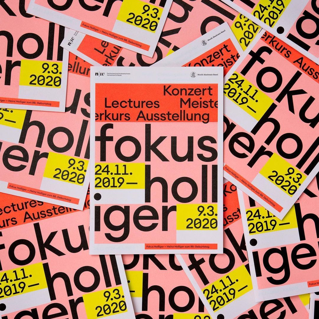 Program Brochure “Fokus Holliger” for Sonic Space Basel