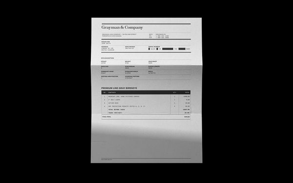 Grayman & Company | Invoice