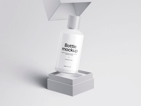 Cosmetic Bottle PSD Mockup