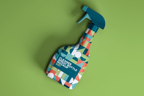 $ Cleaner Spray Bottle Mockup 001