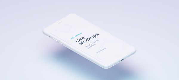 8 White Clay Apple Devices Mockups | iPhone