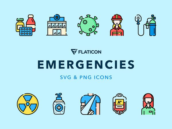 Emergencies Vector Icons