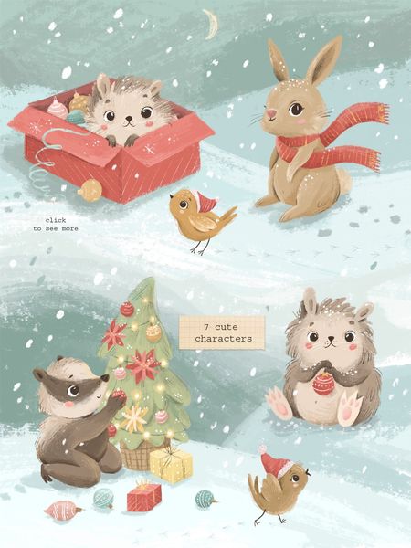 Christmas animals