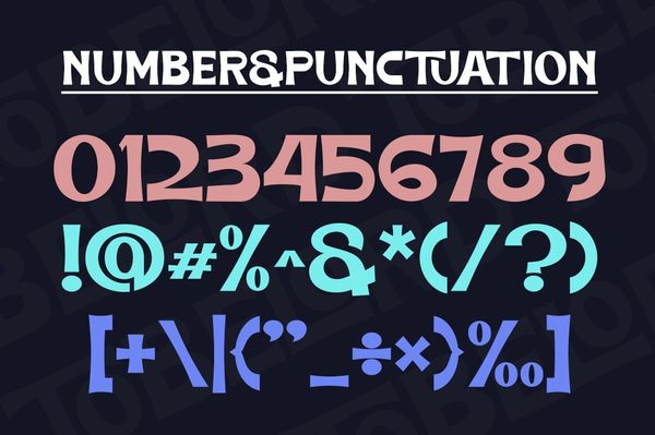TOBELORD Font | Numbers