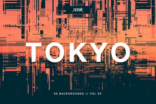 $ Tokyo | City Glitch Backgrounds