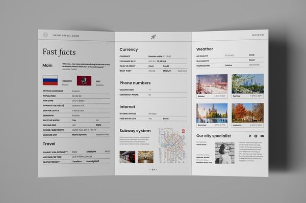 Moscow city guide | Brochure