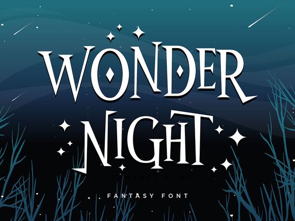 Wonder Night Display Font