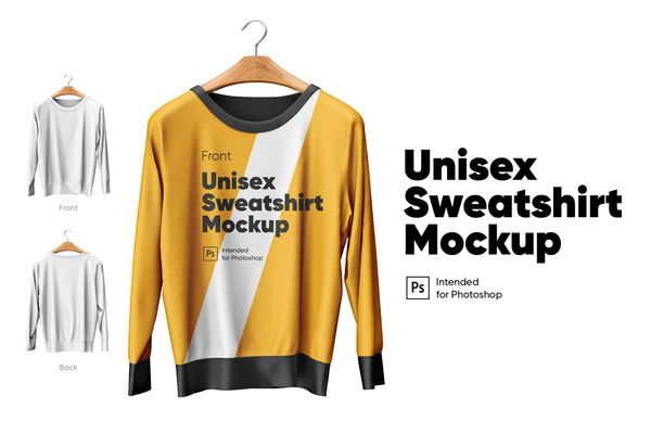 $ Unisex Sweatshirt Mockup Set