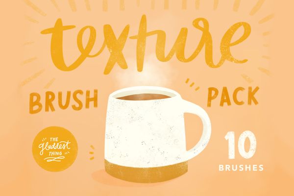 $ Texture Brush Pack for Procreate