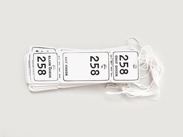 Cloakroom Tags (1960s)