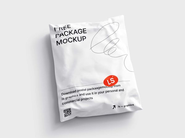 Postal Package Mockup