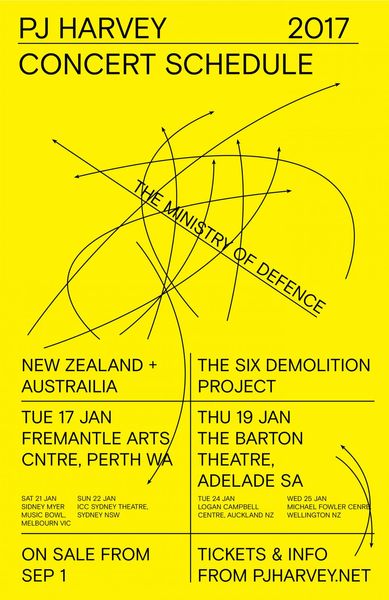 PJ HARVEY tour poster