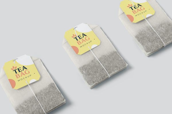 $ Tea Bag Mockups