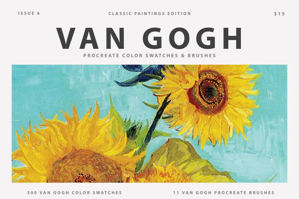 $ Van Gogh's Art Procreate Brushes