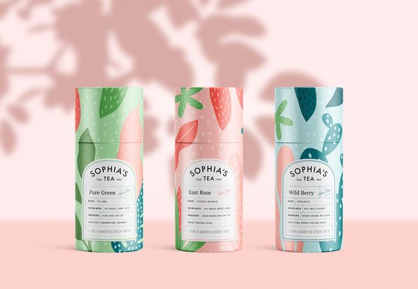 Sophia's Tea Branding