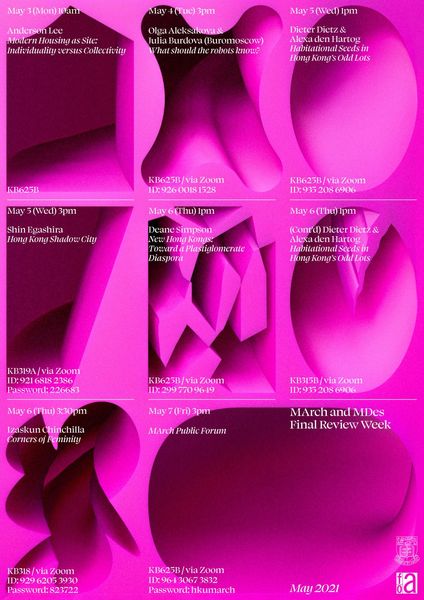 HKU Architecture Degree Show 2021 | Poster