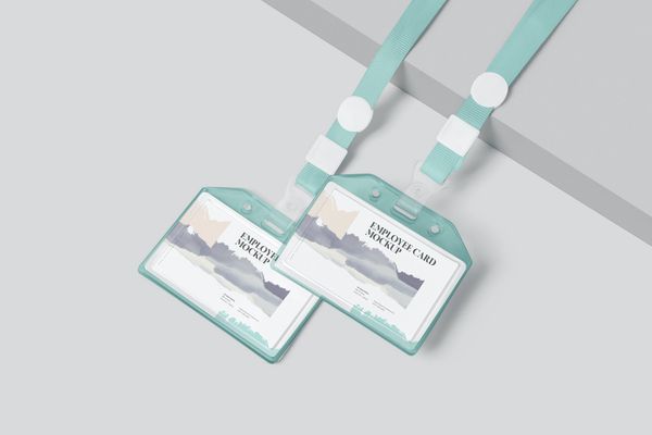 $ Horizontal Employee Card Mockups