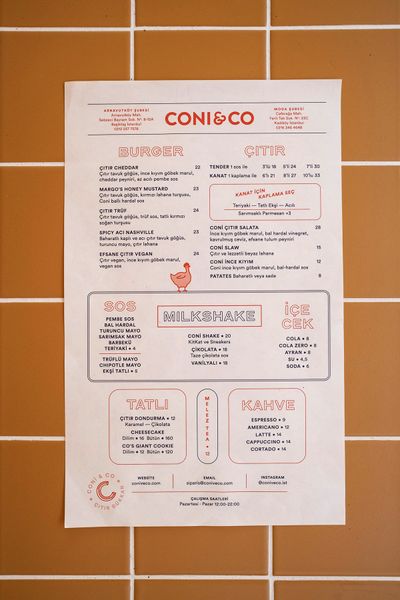 Coni&Co | Food menu