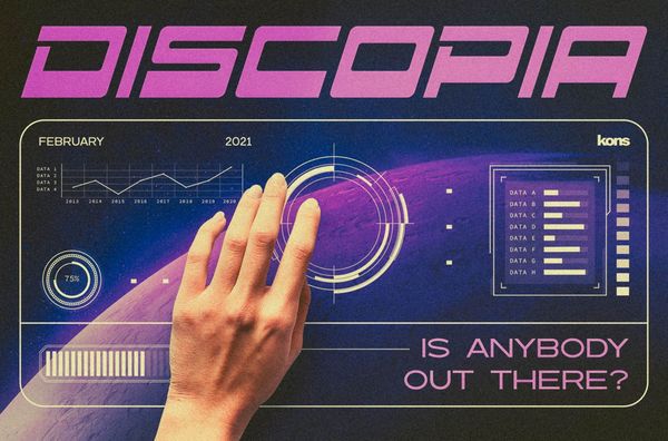 Discopia. Futuristic Tech Fonts