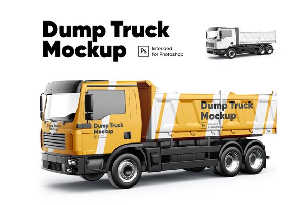 $ Dump Truck Mockup