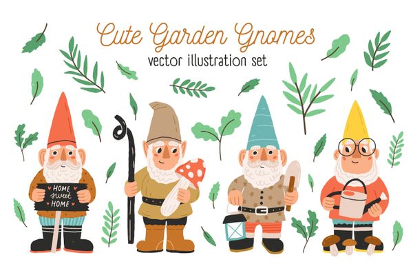 Garden Gnomes Set