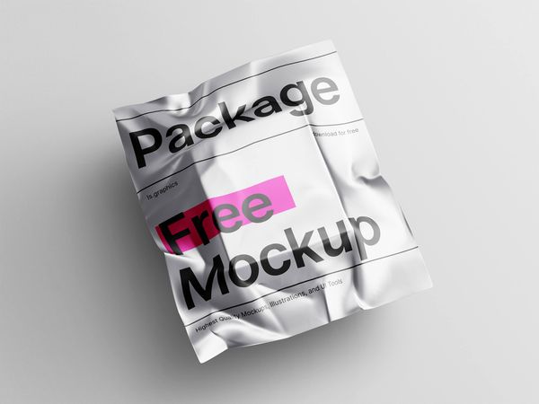 Metallic Package Mockup