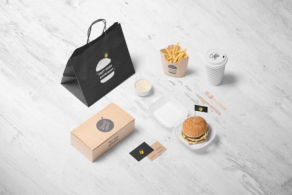 Burger Store Branding Mockup