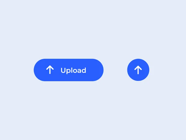 Upload button interaction
