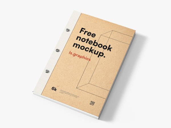 Kraft Paper Notebook Mockup