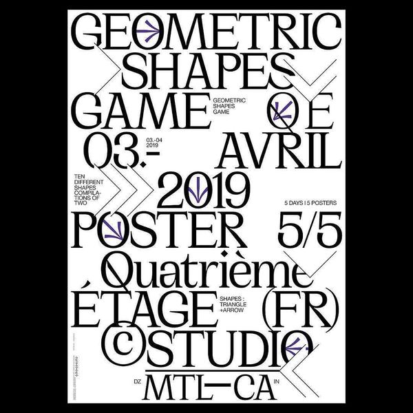 Geometric Shapes Game Poster
