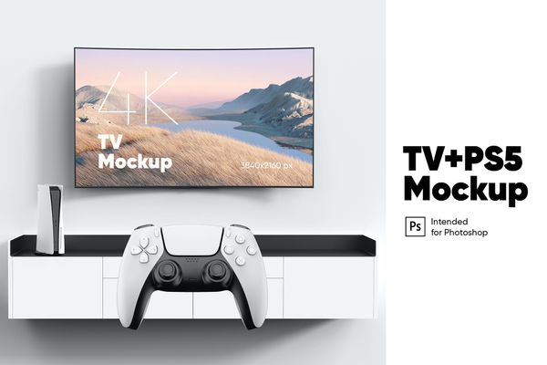 $ TV+PS5 Mockup
