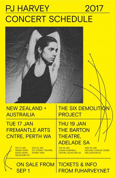 PJ HARVEY tour poster