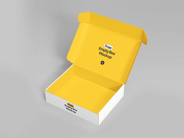 Empty Box Mockup