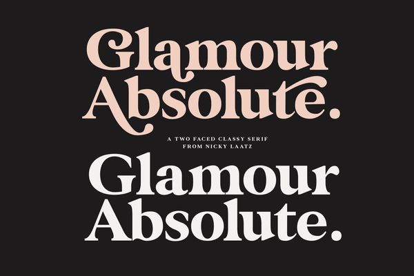 Glamour Absolute Modern/Vintage Font