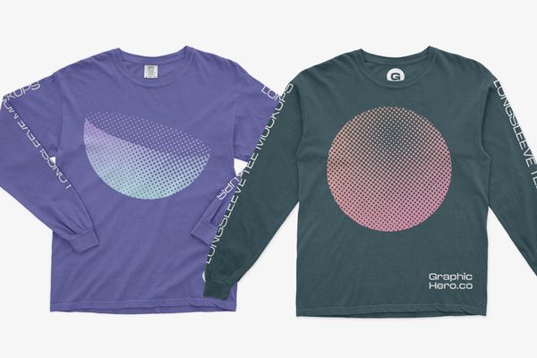 Comfort Colors Long Sleeve Mockups