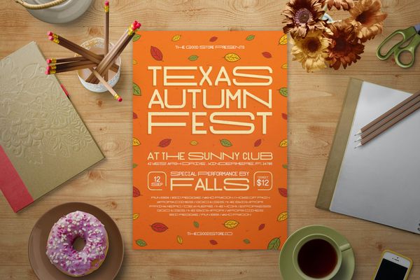 $ Fall Music Festival Flyer