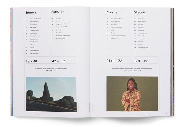 Kinfolk | Table of contents