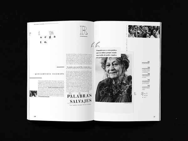 Palabras Salvajes | Page spread