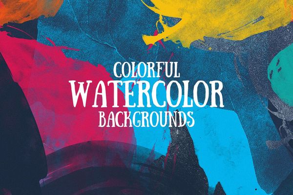 $ Colorful Watercolor Backgrounds