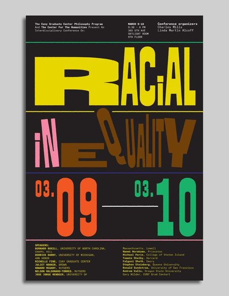 Racial Inequality conference poster