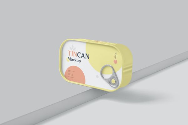 $ Fish Tin Can Mockups