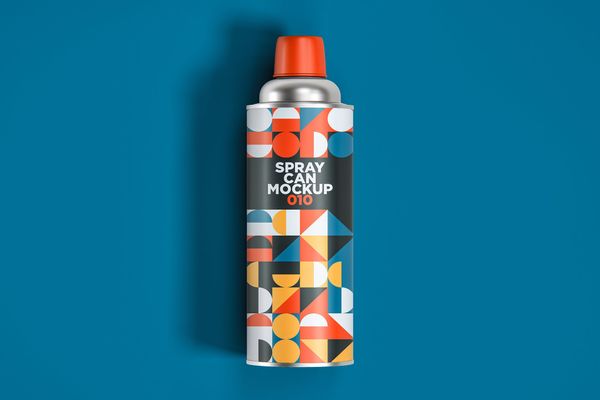 $ Spray Can Mockup