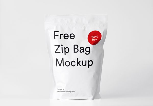 Zip Bag Mockup