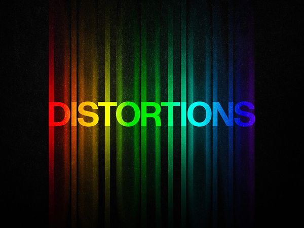 Color Distortion Text Effect