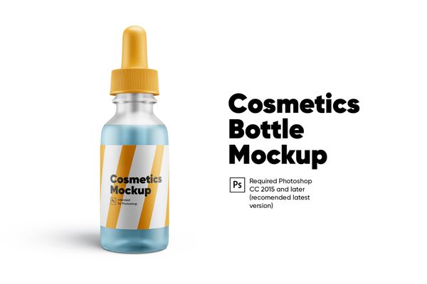 $ Cosmetics Bottle Mockup