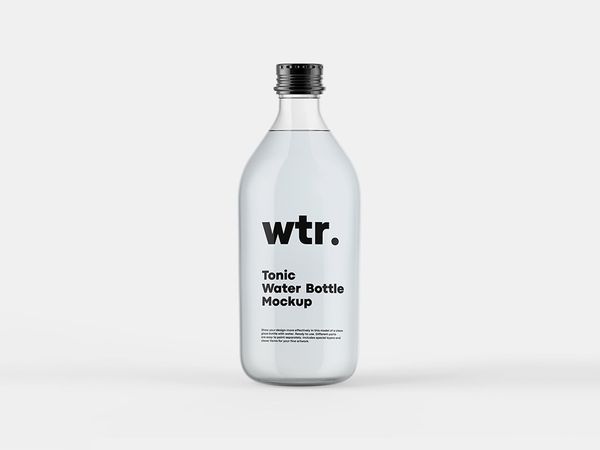 Tonic Bottle Mockup