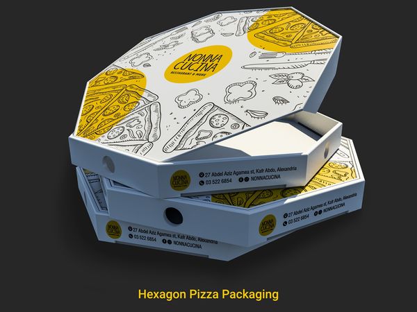 Hexagon Pizza Box