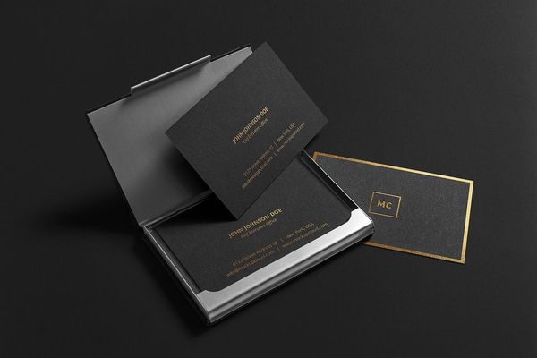 Premium Business Cards Mockup